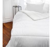 Générique Couette Légère Blanche 1 Personne 140x200 cm - Douceur & Légèreté, Garnissage 250 g/m² 2 ème Choix Haute Qualité
