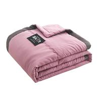 Générique Couette Légère D'Été Soft Touch 140 X 200cm Couette Ultra Légère Environ 760G Garnissage Couette D'Été Respirante Lavable Couette Double Effet Froid, Plaid pour Canapé Bleu Canard