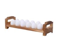 Générique Counter Wooden Egg Holder - 36.6x11x9cm Wood Stackable Egg Collecting Trays | Space Saving Rustic Kitchen Decoration, Eggs Holding For Farmhouse Home Party Display