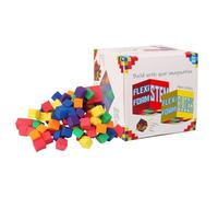 Générique Counting Cubes - 8cm Rainbow Math Counters | EVA Foam Stacking Blocks, Soft Educational Manipulatives for Children Nursery Kindergarten School Family Learning Supplies Activity Set