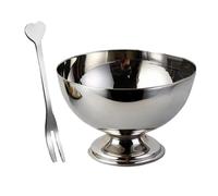 Générique Coupe à Glace en Acier Inoxydable,Ustensile à Gâteau - Plat Familial Pour Snacks Et Goûters | Pour Maison Hôtel Pique-Nique Festival D'été Cinéma Concert En Plein Air Milk-Shake