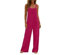 Générique Coupe Ample Pantalon Extensible Avec Grandes Poches Fluide De Travail Décontractée Jumpsuit Loose Top Playsuit