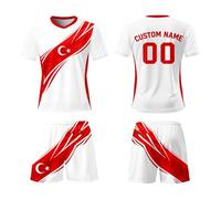 Générique Coupe du Monde 2026 Équipe Unisexe pour Enfants et Adultes - Modèle Turc Confortable pour l'entraînement et Les matchs. (White, XL)