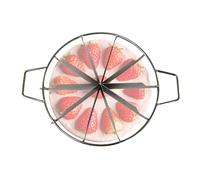 Générique Coupe-Gâteau - Coupe-, Tranche-Gâteau et Marqueur de Portions - Acier Inoxydable Matériel de Pâtisserie 6/9/10 Tranches pour Restaurant, Café, Boulangerie, Maison, Pizza, Cheesecake et