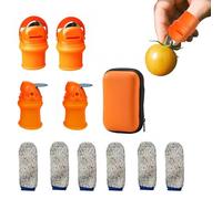 Générique Coupe-Pouce - Petits Outils de Jardinage Anti-Coupure en Silicone | Coupe-Pouce, Outil de récolte pour Cour extérieure, Ferme, verger, Tomate, Cerise, 11 pièces