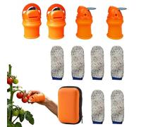 Générique Coupe-Pouce | Petits Outils De Jardinage Anti-Coupure en Silicone | Outil De Récolte De 11 Coupe-Pouces | pour L'extérieur, Ferme, Verger, Légumes, Tomates, Cerises