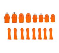 Générique Coupe-Pouce pour Le Jardinage | Outils de Récolte de Légumes 16 Pièces | Protège-Doigts en Silicone avec Lame - pour Concombres Aubergines Poivrons Tomates Haricots Verts