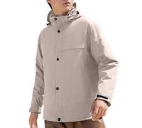Générique Coupe Vent d'Alpinisme Homme Hardshell Manteau Homme Coupe Vent Sport Respirant Hardshell pour Style Haut de Gamme et Performance(Beige, XXXXL)