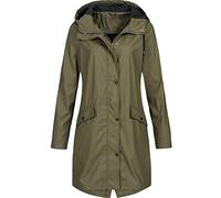 Générique Coupe Vent Femme Leger Impermeable Capuche Trench Femme Long Grande Taille Coupe-Vent Anti Pluie Veste Imperméable Avec Poche Manteau Dernières Survêtement Décontractés Top Polyester Trench