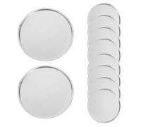 Générique Coupelles de Pesée Aluminium 50 Ml Lot de 10 pour Analyse Précise en Laboratoire Chimique Fond Peu Profond et Usage Industriel