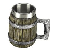 Générique Coupes | Chope À Bière En Bois De 600 Ml Pour Hosmme, Coffee Cools Mug, Whiskey Barrel Cup, Antique Men's Barrel For Party Decoration, Norse Decors