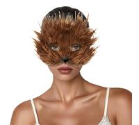 Générique Couple Masque Vénitien De Bal Carnaval Venise A Decorer Convient Fête Déguisement Mariage Représentation Sur Scène Passerelle Mode Mascarade Noir 1/2 Pièces Masqué Show(Brun)