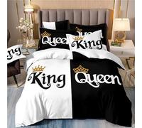 Générique Couples Love Imprimé 3D Housse de Couette pour Linge de lit Set 220x240cm Ensemble de literie Lit Linge de 3D Print de lit 100% Microfibre Super Doux +2 taie d'oreiller 50x75cm