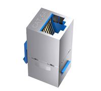 Générique Coupleur de connecteurs RJ45 à Installation Facile 10 Gbit/s Protections Contre Les interférences électromagnétiques Hautes pour l ' Extension du réseau, la Conception du câblage et de la