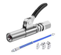 Générique Coupleur De Graisse - Outil Réparation Acier À Dégagement Rapide - Raccords Graissage avec Flexible 30 cm,pour Camion Tracteur Remorque VTT Excavatrice Rétrocaveuse Bulldozer Chargeuse