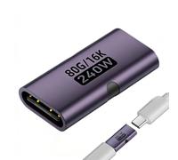 Générique Coupleur USB C - Adaptateur vidéo HD 16K USB, connecteur Femelle de Type C | Convient pour Ordinateur Portable, Bureau, présentation, conférence, Voyage à Domicile