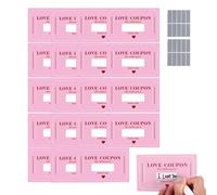 Générique Coupons,Cartes à Gratter 20 Pièces Saint Valentin Idée Cadeau Originale - Messages Secrets Pour Soirée En Amoureux,Pour Lui Elle Époux Épouse Fiancée Fiancé Sortie Fête Aventure