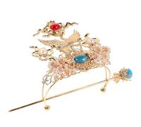 Générique Couronne de Cheveux avec Épingle à Cheveux Rétro pour Hommes en Alliage de Zinc Or, Design Élégant Ancien pour Costumes et Performances Scène