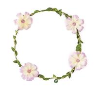 Générique Couronne de cheveux fleuris en métal lissé avec 4 fleurs | Mécanisme de fixation sécurisé pour les incidents formels Tenues décontractées Construction permanente Mince Tout