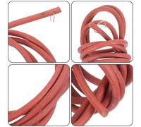 Générique Courroie de Machine à Coudre en Cuir Véritable 6 MM Épaisseur Crochet Métallique Courroie de Rechange pour Machine à Coudre Domestique Vintage Accessoire Solide pour Pédale