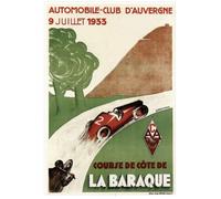 Générique COURSE DE CÔTE LA BARAQUE AUVERGNE 1933 Affiche Poster Reproduction - Format 50X70 cm sur Papier Luxe 300 GR. Qualité supérieure. Tous formats possibles. Nous Contacter.