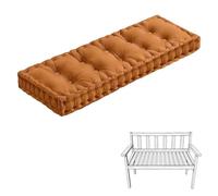 Générique Coussin Banc Exterieur 10 Cm avec PoignéE, Coussin De Chaise en Velours Doux, Coussin De Banc, Tapis De FenêTre pour Mobilier De Jardin, Terrasse, Usage IntéRieur,No. 17,150x35x10cm