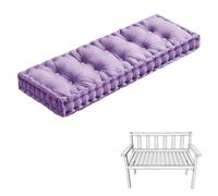 Générique Coussin Banc Exterieur 10 Cm avec PoignéE, Coussin De Chaise en Velours Doux, Coussin De Banc, Tapis De FenêTre pour Mobilier De Jardin, Terrasse, Usage IntéRieur,No. 26,150x35x10cm