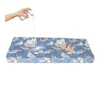 Générique Coussin Banquette en Polyester épais De 8 Cm pour L'extérieur, Coussin Canape Renforcé Et Imperméable,Assise Salon De Jardin,Coussin De Siège Antidérapant Haute Densité,Bird,100X40X8cm