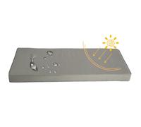 Générique Coussin Banquette en Polyester épais De 8 Cm pour L'extérieur, Coussin Canape Renforcé Et Imperméable,Assise Salon De Jardin,Coussin De Siège Antidérapant Haute Densité,Gris,110X45X8cm