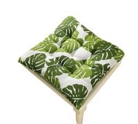 Générique Coussin carré en Coton et Lin, 1 pièce, Coussin de Dossier Chaise, Bureau, épais, Lavable, Produits ménagers Chaises Salle à Manger(1 pc Color 7,About 50x50cm)