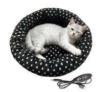 Générique Coussin Chauffant pour Chats, Tapis De Sommeil Chauffant USB À 3 Niveaux, Nid De Sommeil Chaud D'Intérieur, pour Chaton Chiot Lapin Chat Intérieur Extérieur Hiver Temps Froid