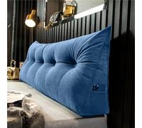 Générique Coussin Compensé Triangulaire Coussin D'appui-Tête en Chenille Solide Oreiller De Lecture Tête De Lit Dossier De Tête De Lit Amovible Convient Aux Canapés-Lits,006,80 * 50 * 20cm