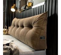 Générique Coussin Compensé Triangulaire Coussin D'appui-Tête en Chenille Solide Oreiller De Lecture Tête De Lit Dossier De Tête De Lit Amovible Convient Aux Canapés-Lits,003,180 * 50 * 20cm
