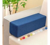 Générique Coussin D'accoudoir Latéral pour Canapé, Coussin Lombaire Rectangulaire Épais en Mousse, Coussin Appui-Tête Amovible, Coussin de Dossier pour Lits, Fauteuils Divers,Dark Blue,40x15x15cm