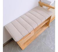 Générique Coussin de Banc 120x40 130x40 140x40 Coussin de SièGe de FenêTre D'IntéRieur avec Fermeture éClair Coussin Banquette Dehoussable pour Baie VitréE/Canapé/Terrasse,Milk Tea,150x30x4cm