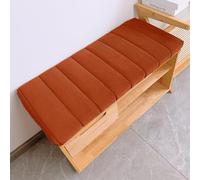 Générique Coussin de Banc 120x40 130x40 140x40 Coussin de SièGe de FenêTre D'IntéRieur avec Fermeture éClair Coussin Banquette Dehoussable pour Baie VitréE/Canapé/Terrasse,Dark Orange,130x30x4cm