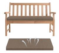 Générique Coussin De Banc avec Assise Amovible Base Antidérapante Et Sangles pour Usage Intérieur Et Extérieur Rebords De Fenêtre, Canapés,Bancs De Jardin Et Galettes De Chaise,Marron,200x30x5cm