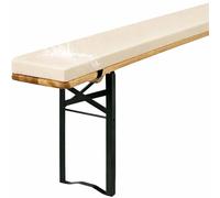 Générique Coussin De Banc De BièRe, éPaisseur 3 Cm, Tissu DéPerlant, Mousse Dense, Dessous Antiglisse, Liens De Fixation Et Housse ZippéE, pour Banc De Brasserie en ExtéRieur,No. 13,120x28x3cm