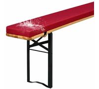 Générique Coussin De Banc De BièRe, éPaisseur 3 Cm, Tissu DéPerlant, Mousse Dense, Dessous Antiglisse, Liens De Fixation Et Housse ZippéE, pour Banc De Brasserie en ExtéRieur,No. 20,120x40x3cm