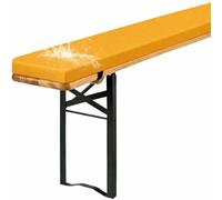 Générique Coussin De Banc De BièRe, éPaisseur 3 Cm, Tissu DéPerlant, Mousse Dense, Dessous Antiglisse, Liens De Fixation Et Housse ZippéE, pour Banc De Brasserie en ExtéRieur,No. 12,160x40x3cm