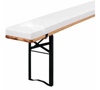 Générique Coussin De Banc De BièRe, éPaisseur 3 Cm, Tissu DéPerlant, Mousse Dense, Dessous Antiglisse, Liens De Fixation Et Housse ZippéE, pour Banc De Brasserie en ExtéRieur,No. 9,200x23x3cm