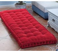 Générique Coussin de Banc épais de 8 cm pour canapé 2/3 Places, Coussin Chaud d'intérieur/extérieur pour balancelle de terrasse, Coussin de Sol Doux Rouge 40 x 40 cm, Confort et Style