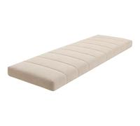 Générique Coussin de Banc Intérieur/Extérieur, Housse Amovible Imperméable et Antidérapante, Mousse Épaisse 4.5cm, pour Banc, Fenêtre en Baie, Terrasse, Balcon et Balancelle,Milk Tea Color,40x170cm