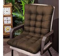 Générique Coussin de Chaise de Jardin avec Dossier Haut Lavable et Déhoussable pour Extérieur et Intérieur, Fauteuil de Jardin, 45x100cm