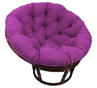 Générique Coussin de Chaise de Jardin Rond, Coussin D'assise pour Fauteuil Suspendu, Coussin pour Fauteuil Œuf Suspendu Rond Épais, pour Meubles en Rotin et Chaises de Jardin,Violet,60x60cm