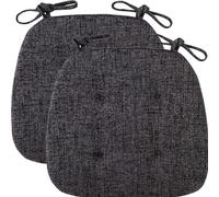 Générique Coussin De Chaise D'extérieur en Forme de trapèze Assise Confortable,Coussin De Siège Antidérapant Lavable pour Chaise Bureau, pour Intérieure(L,2pcs)