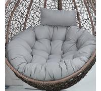 Générique Coussin de Chaise hamac avec Appui tête, Coussin de balançoire Doux et Amovible pour chaises œuf et paniers Suspendus, Coussin de Remplacement de 110 cm pour Usage intérieur/extérieur