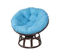 Générique Coussin De Chaise Papasan, Coussin De Siège Imperméable pour Papasan, Coussin De Sol Rond Et épais, Coussin De Remplacement pour Chaise Suspendue, Jardin Extérieur,Sky Blue,80 * 80cm