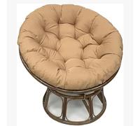 Générique Coussin De Chaise Papasan, Coussin De Siège Imperméable pour Papasan, Coussin De Sol Rond Et épais, Coussin De Remplacement pour Chaise Suspendue, Jardin Extérieur,Kaki,130 * 130cm