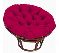 Générique Coussin De Chaise Papasan, Coussin De Siège Imperméable pour Papasan, Coussin De Sol Rond Et épais, Coussin De Remplacement pour Chaise Suspendue, Jardin Extérieur,Wine Red,130 * 130cm